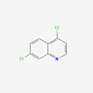 Chemical structure of 4,7-Dichloroquinoline