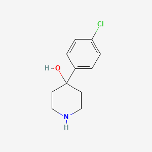Chemical structure of 4-(4-Chlorophenyl)-4-hydroxypiperidine