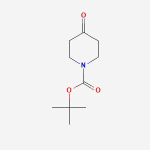 Chemical structure of tert-Butyl 4-oxopiperidine-1-carboxylate