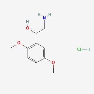 Chemical structure of 2-Amino-1-(2,5-dimethoxyphenyl)ethanol;hydrochloride