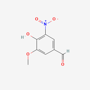 Chemical structure of 5-Nitrovanillin