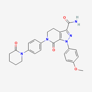 Chemical structure of Apixaban