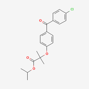 Chemical structure of Fenofibrate