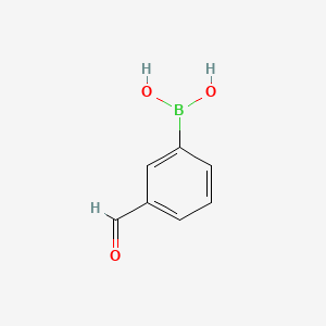Chemical structure of 3-Formylphenylboronic acid