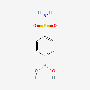 Chemical structure of 4-(Aminosulphonyl)benzeneboronic acid
