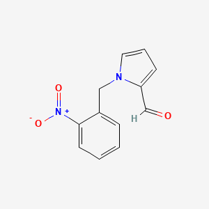 Chemical structure of 1-(2-nitrobenzyl)-1H-pyrrole-2-carbaldehyde