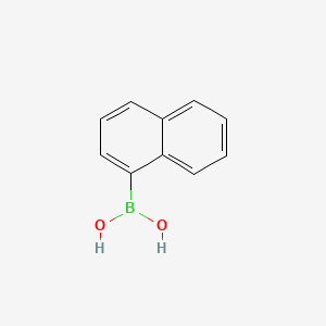 Chemical structure of 1-Naphthaleneboronic acid