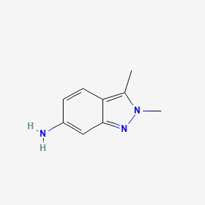 Chemical structure of 2,3-dimethyl-2H-indazol-6-amine