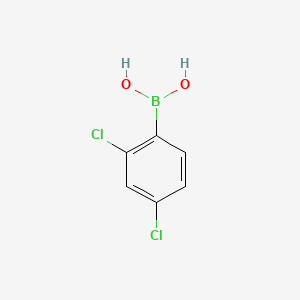 Chemical structure of (2,4-Dichlorophenyl)boronic acid