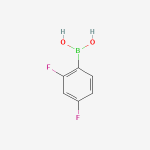 Chemical structure of 2,4-Difluorophenylboronic acid