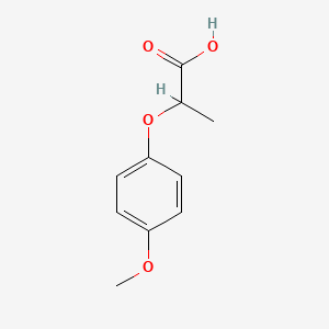 Chemical structure of 2-(4-Methoxyphenoxy)propanoic acid