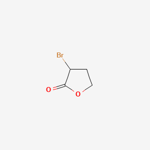 Chemical structure of 2(3H)-Furanone, 3-bromodihydro-