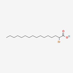Chemical structure of 2-Bromohexadecanoic acid
