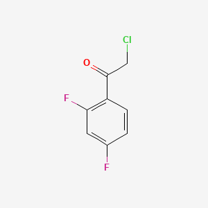 Chemical structure of 2-Chloro-1-(2,4-difluorophenyl)ethanone