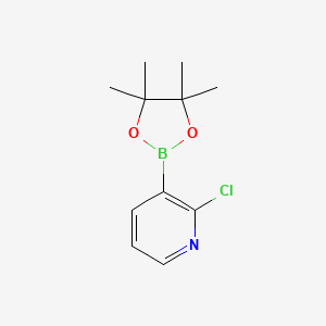 Chemical structure of 2-Chloropyridine-3-boronic acid pinacol ester