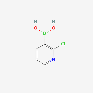 Chemical structure of (2-Chloropyridin-3-yl)boronic acid