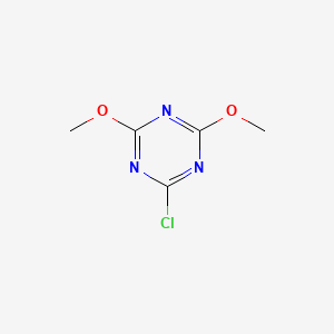 Chemical structure of 2-Chloro-4,6-dimethoxy-1,3,5-triazine