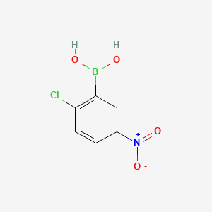 Chemical structure of (2-Chloro-5-nitrophenyl)boronic acid