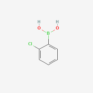 Chemical structure of 2-Chlorophenylboronic acid