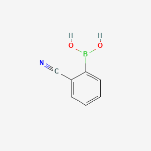 Chemical structure of 2-Cyanophenylboronic acid