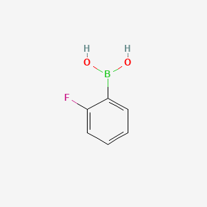 Chemical structure of 2-Fluorophenylboronic acid
