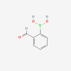 Chemical structure of 2-Formylphenylboronic acid