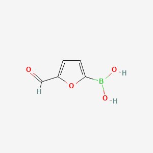 Chemical structure of 5-Formylfuran-2-boronic acid