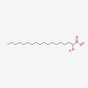 Chemical structure of 2-Hydroxystearic acid