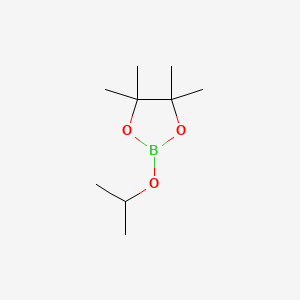 Chemical structure of 2-Isopropoxy-4,4,5,5-tetramethyl-1,3,2-dioxaborolane