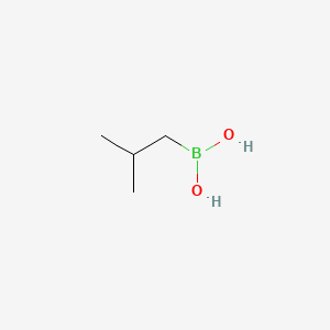 Chemical structure of (2-Methylpropyl)boronic acid