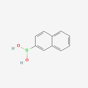 Chemical structure of (Naphthalen-2-yl)boronic acid
