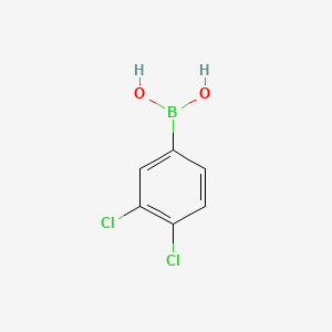 Chemical structure of 3,4-Dichlorobenzeneboronic acid