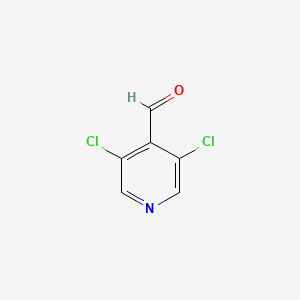 Chemical structure of 3,5-Dichloro-4-pyridinecarboxaldehyde