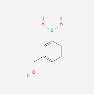 Chemical structure of [3-(Hydroxymethyl)phenyl]boronic acid