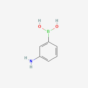 Chemical structure of 3-Aminophenylboronic acid