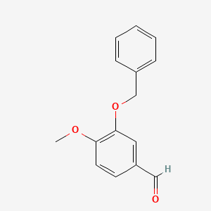 Chemical structure of 3-Benzyloxy-4-methoxybenzaldehyde