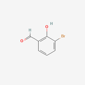 Chemical structure of 3-Bromo-2-hydroxybenzaldehyde
