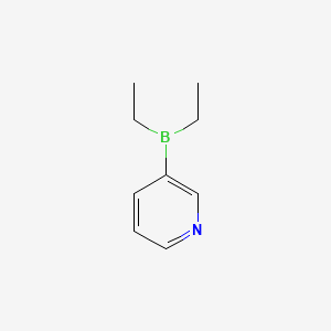 Chemical structure of 3-(Diethylboryl)pyridine