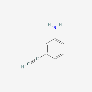 Chemical structure of Benzenamine, 3-ethynyl-