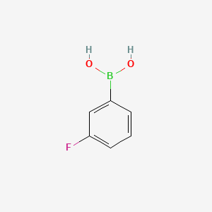 Chemical structure of 3-Fluorophenylboronic acid