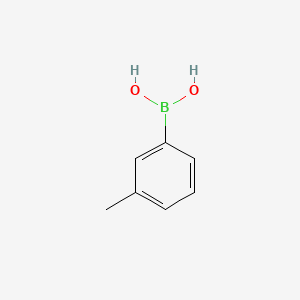 Chemical structure of 3-Tolylboronic acid