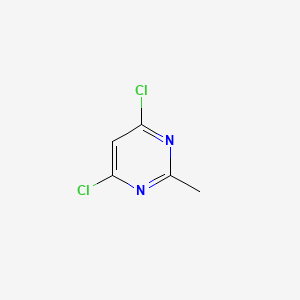 Chemical structure of 4,6-Dichloro-2-methylpyrimidine