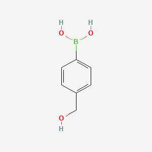 Chemical structure of 4-(Hydroxymethyl)benzeneboronic acid