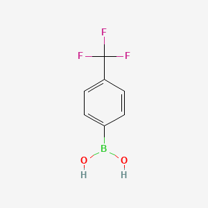Chemical structure of 4-(Trifluoromethyl)phenylboronic acid