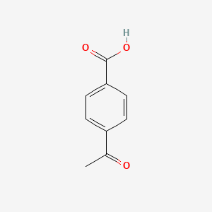 Chemical structure of 4-Acetylbenzoic Acid