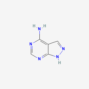 Chemical structure of 1H-Pyrazolo[3,4-d]pyrimidin-4-amine