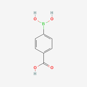 Chemical structure of 4-Carboxyphenylboronic Acid
