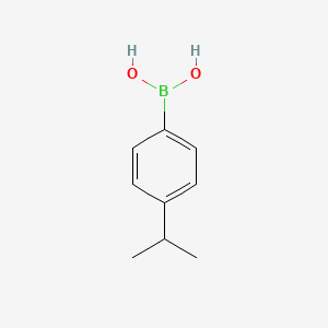 Chemical structure of 4-Isopropylphenylboronic acid