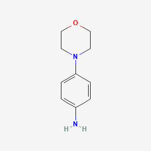 Chemical structure of Benzenamine, 4-(4-morpholinyl)-