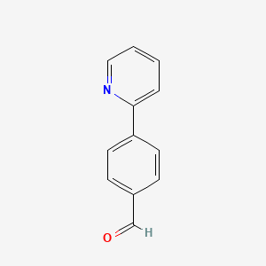 Chemical structure of 4-Pyridin-2-ylbenzaldehyde